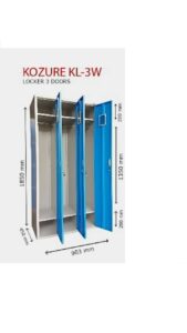 Locker 3 Pintu Kozure KL-3W