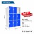 Lemari Locker 9 Pintu Lebar Kozure KL-9WX