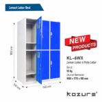 Lemari Locker 6 Pintu Lebar Kozure KL-6WX